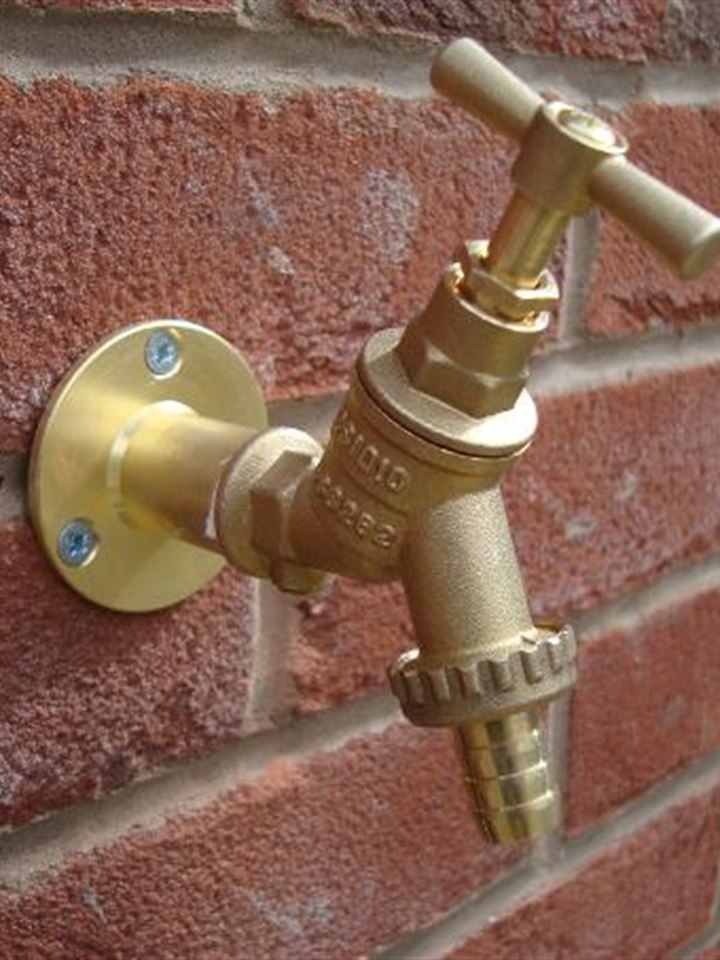 Outside tap installation